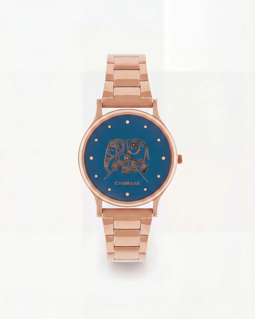 TEAL by Chumbak Carnival Elephant Watch,Metal link Strap - Image 2
