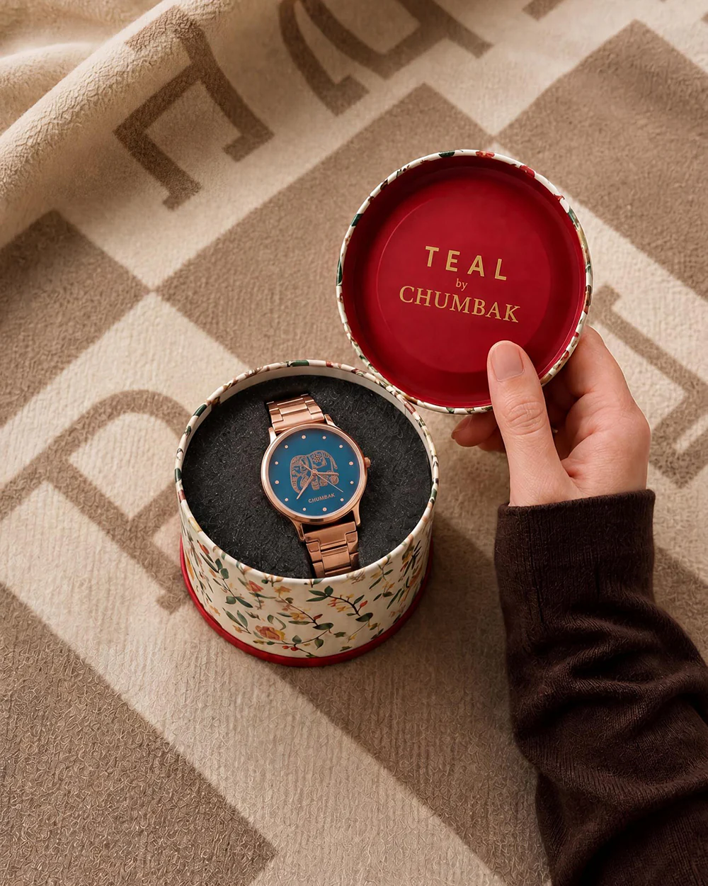 TEAL by Chumbak Carnival Elephant Watch,Metal link Strap - Image 7