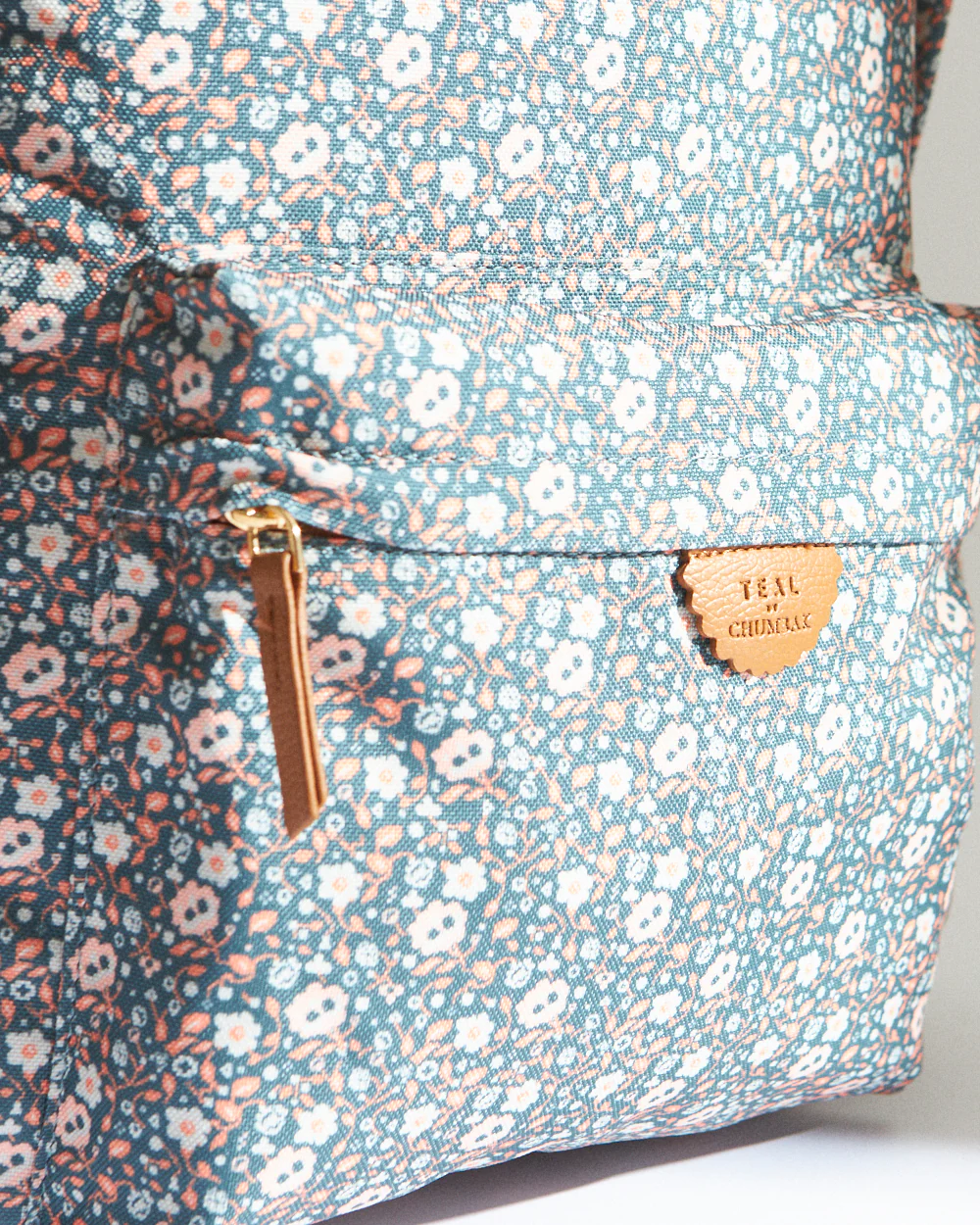 Teal by Chumbak Floral Beds Laptop backpack - Image 6