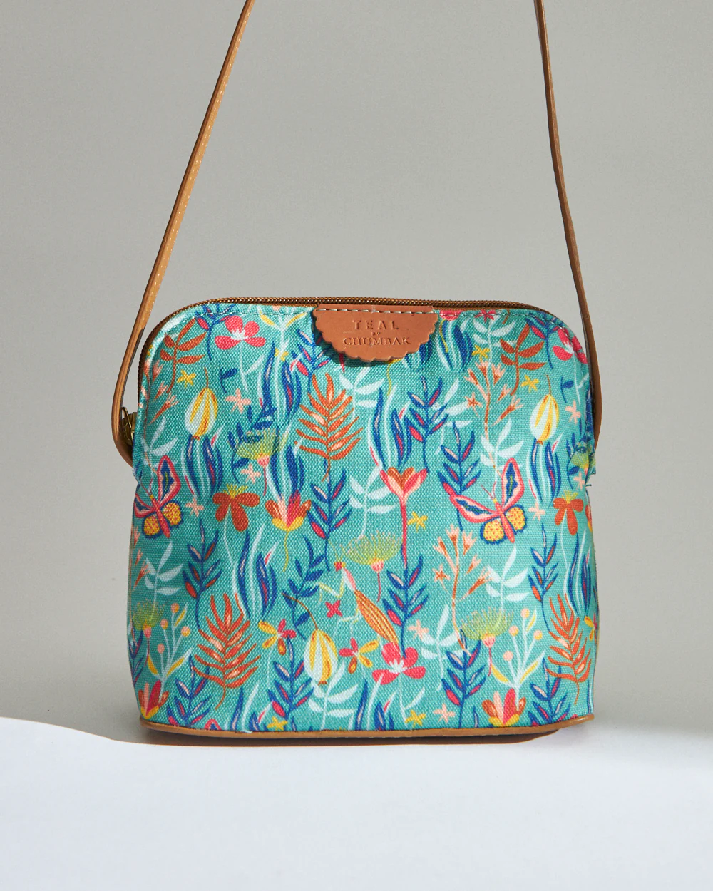 Teal By Chumbak Tokyo Blooms and Boons Sling Bag - Teal - Image 6