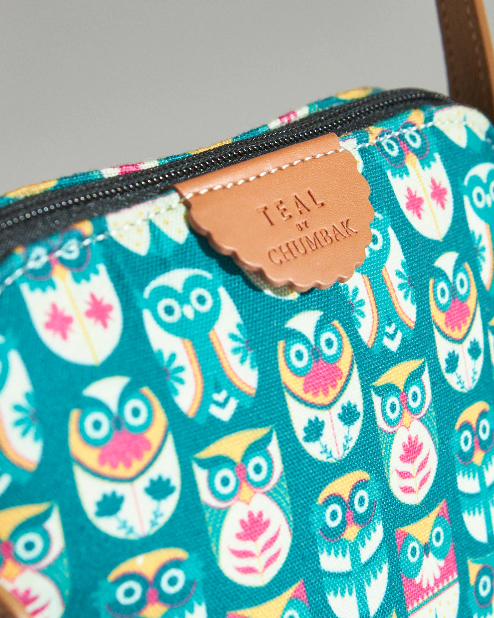 Teal By Chumbak Flower Owl Sling Bag - Teal - Image 6