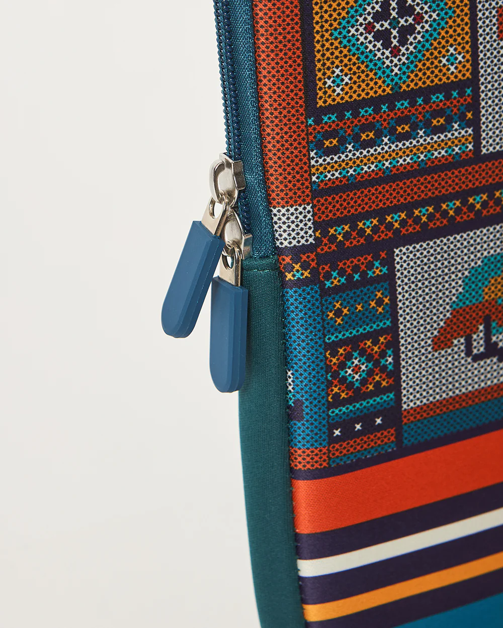 Teal by Chumbak Folk Tales Laptop Sleeve, 13" - Image 7