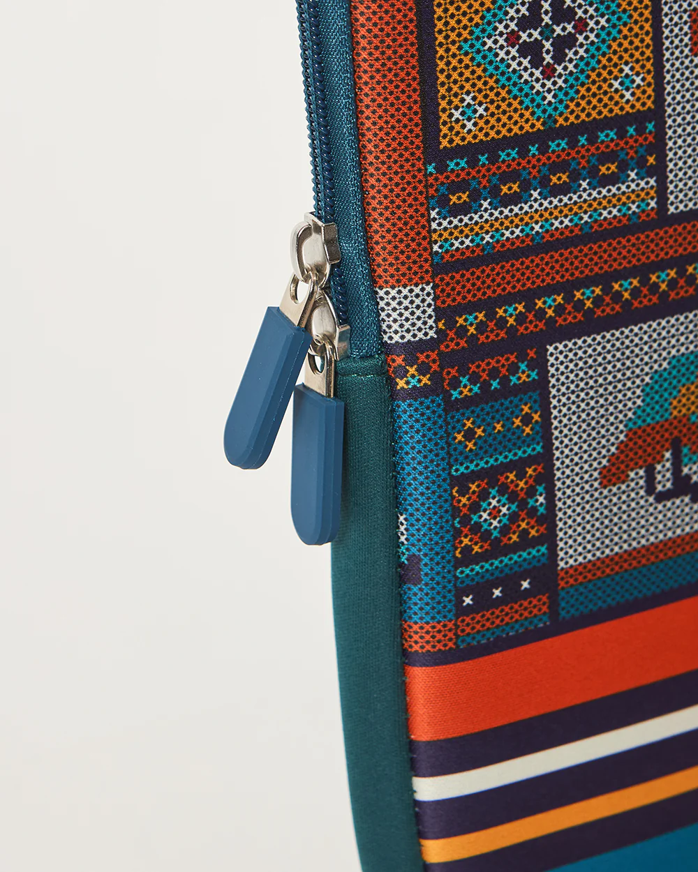 Teal by Chumbak Folk Tales Laptop Sleeve, 15" - Image 7