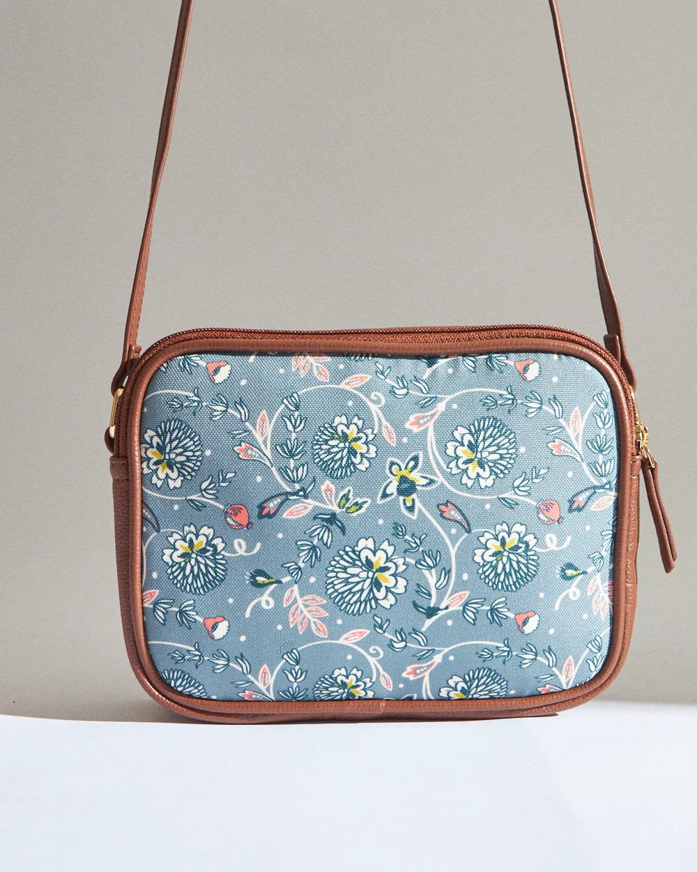 Teal by Chumbak Grey Bloom  Box Sling Bag - Image 8