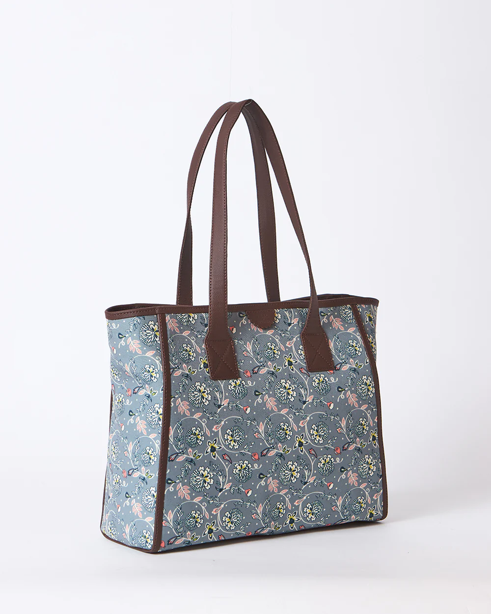 Teal by Chumbak Grey Bloom Everyday Tote - Image 11