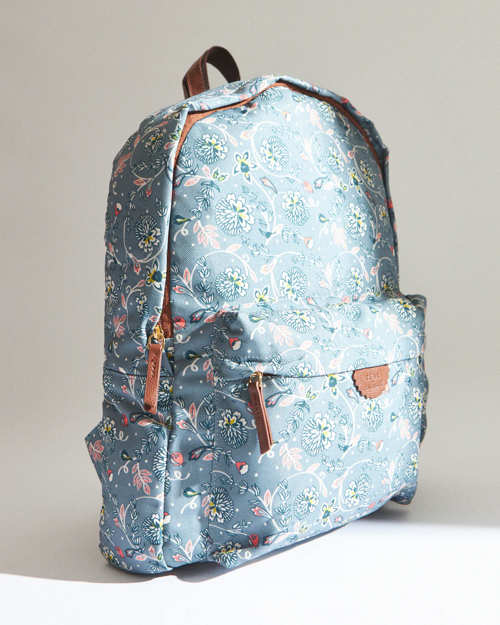 Teal by Chumbak Grey Bloom Laptop Backpack - Image 6