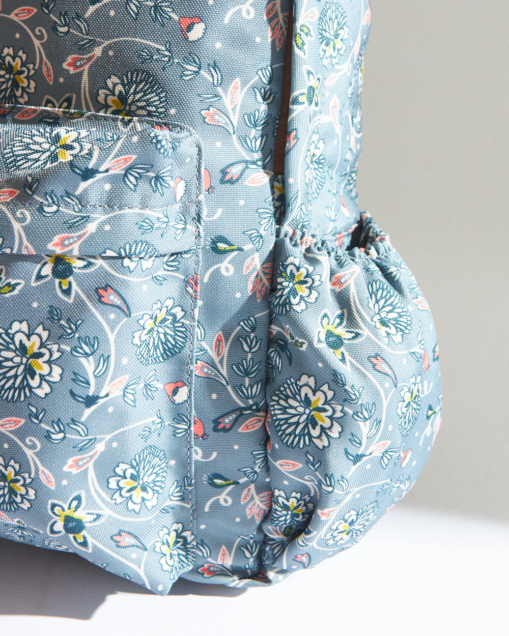 Teal by Chumbak Grey Bloom Laptop Backpack - Image 7