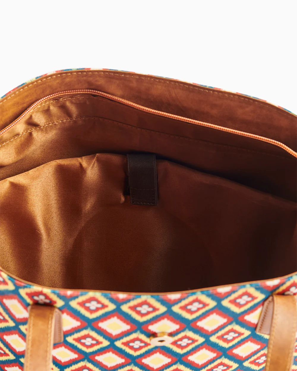 Teal by Chumbak Ikkat Glow Work Tote - Image 3