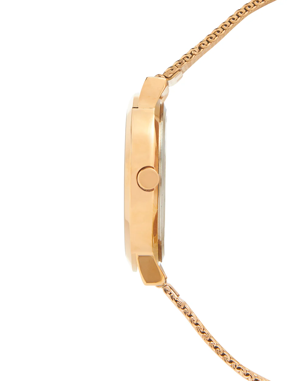 Teal by Chumbak  Jaded Watch | Metal Mesh Strap - Rose Gold - Image 4