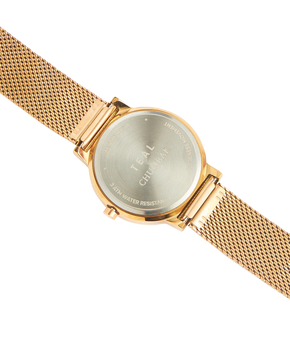 Teal by Chumbak  Jaded Watch | Metal Mesh Strap - Rose Gold - Image 5