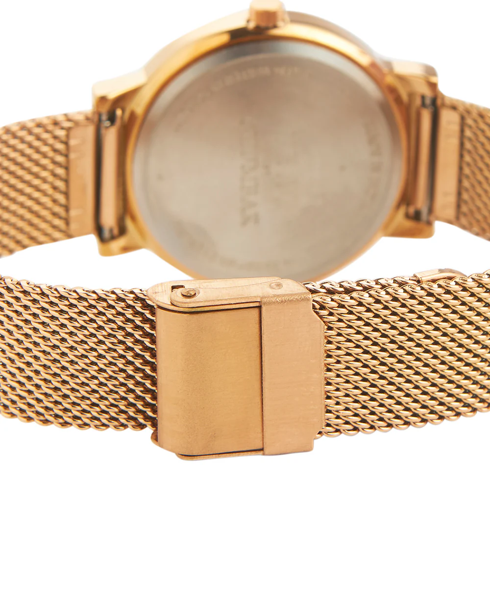 Teal by Chumbak  Jaded Watch | Metal Mesh Strap - Rose Gold - Image 6