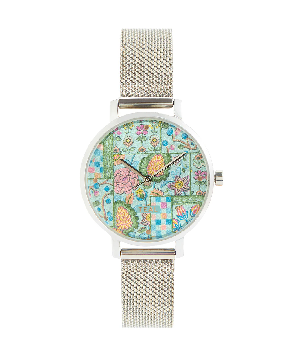 Teal by Chumbak Jungle Jumble Watch | Metal Mesh Strap -Teal - Image 2