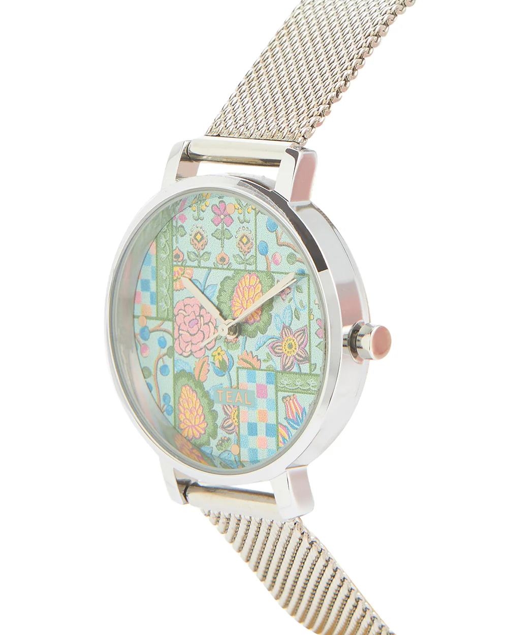 Teal by Chumbak Jungle Jumble Watch | Metal Mesh Strap -Teal - Image 3