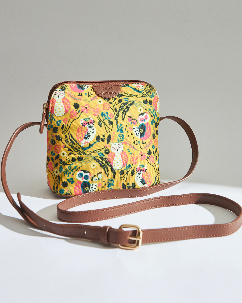 Teal By Chumbak Jungle Stories Sling Bag - Yellow - Image 2