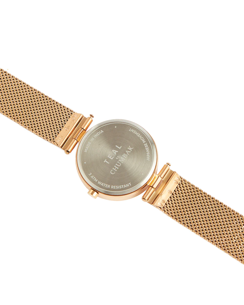 Teal by Chumbak Kilim Watch Metal Mesh Strap - Pink - Image 5