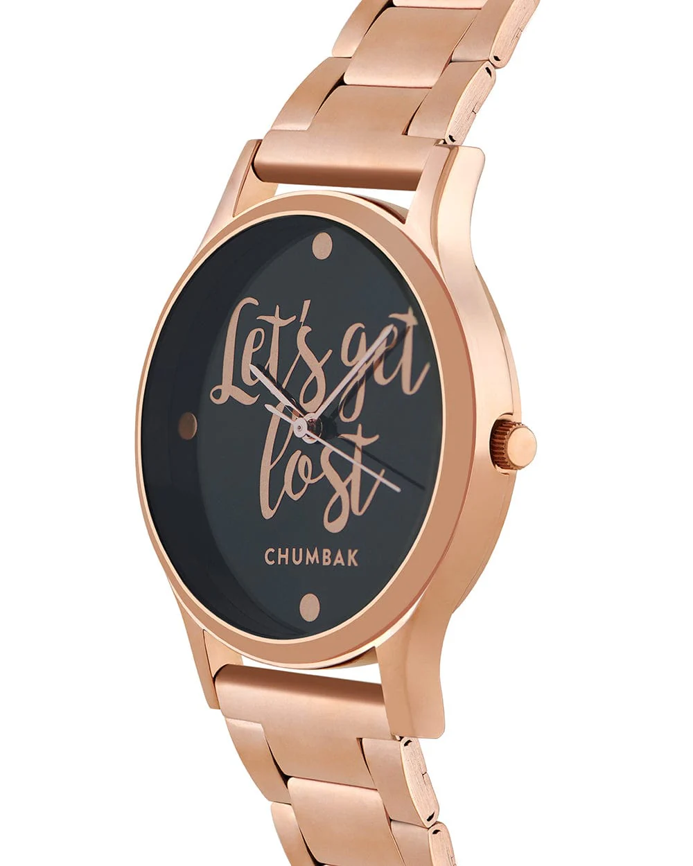 TEAL by Chumbak Lets Get Lost Watch,Metal link Strap - Image 3