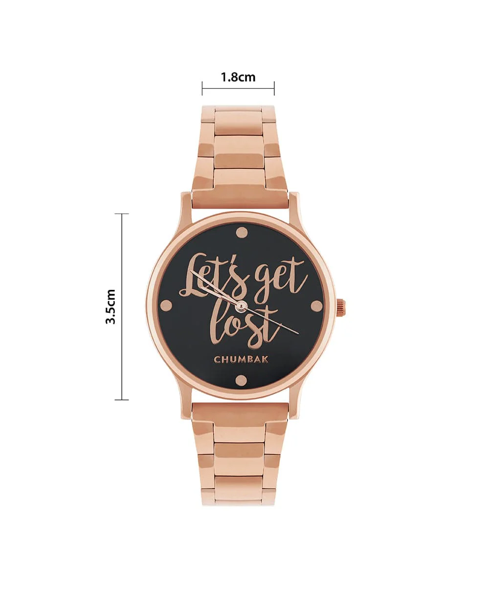 TEAL by Chumbak Lets Get Lost Watch,Metal link Strap - Image 6