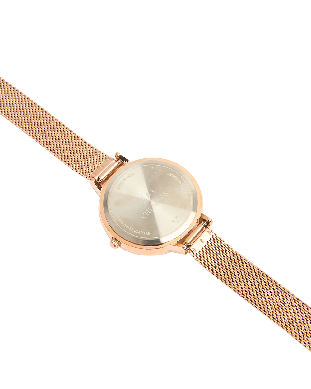 Teal by Chumbak Live Slow Watch,Stainless Steel Mesh Strap - Image 3