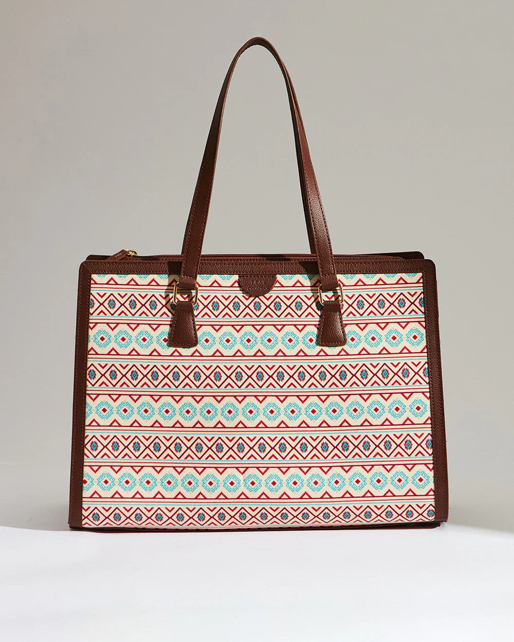 Teal by Chumbak Mercado Aztec Office Tote - Image 3