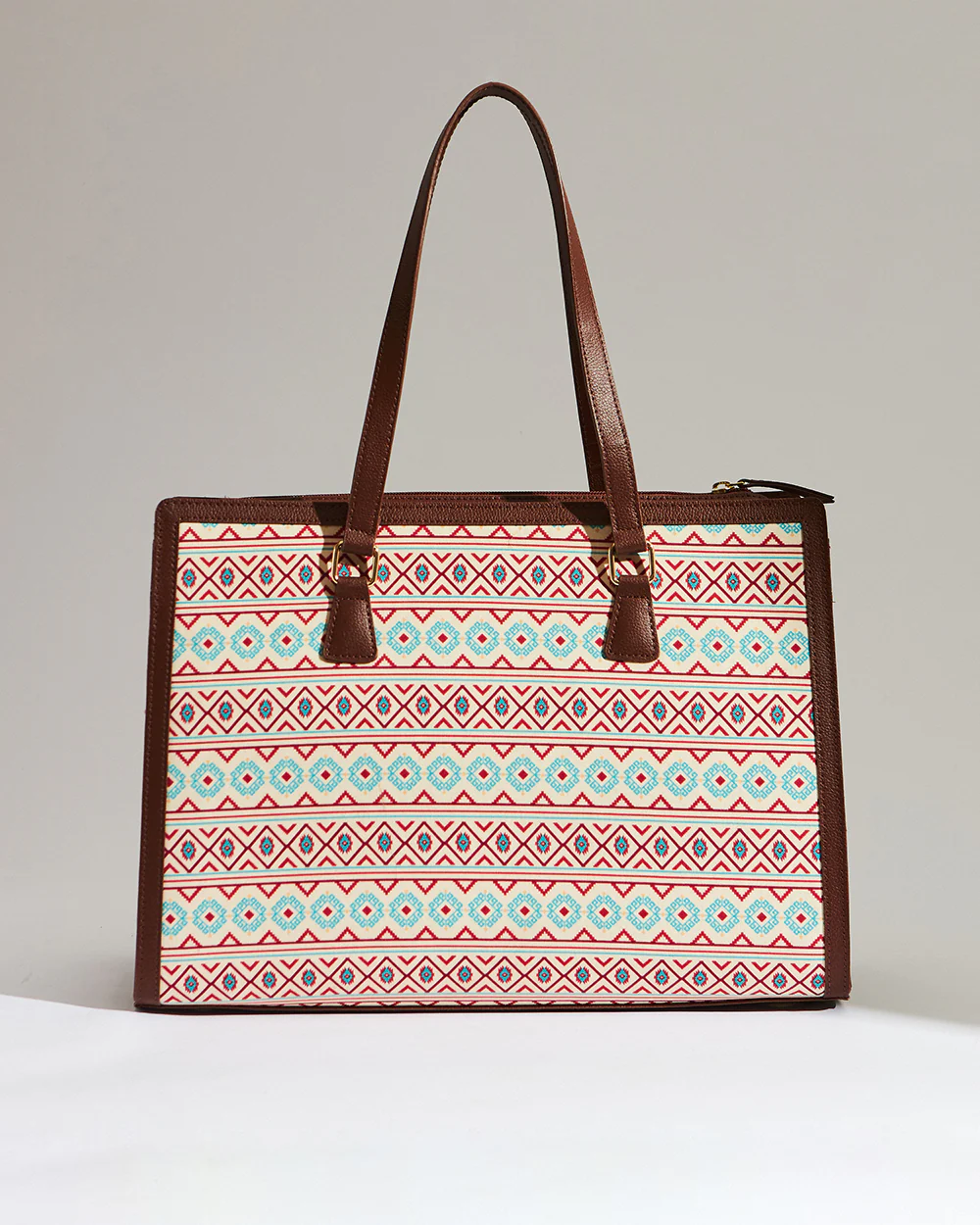 Teal by Chumbak Mercado Aztec Office Tote - Image 6