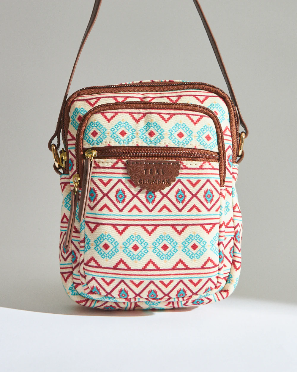 Teal by Chumbak Mercado Aztec Wallet Sling Bag - Image 5