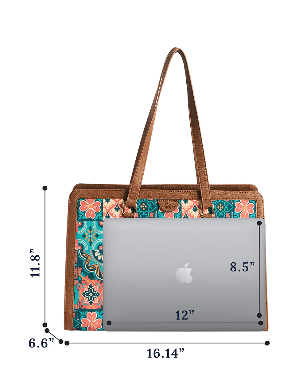 Teal by Chumbak | Moroccan Tiles Office Tote - Image 5