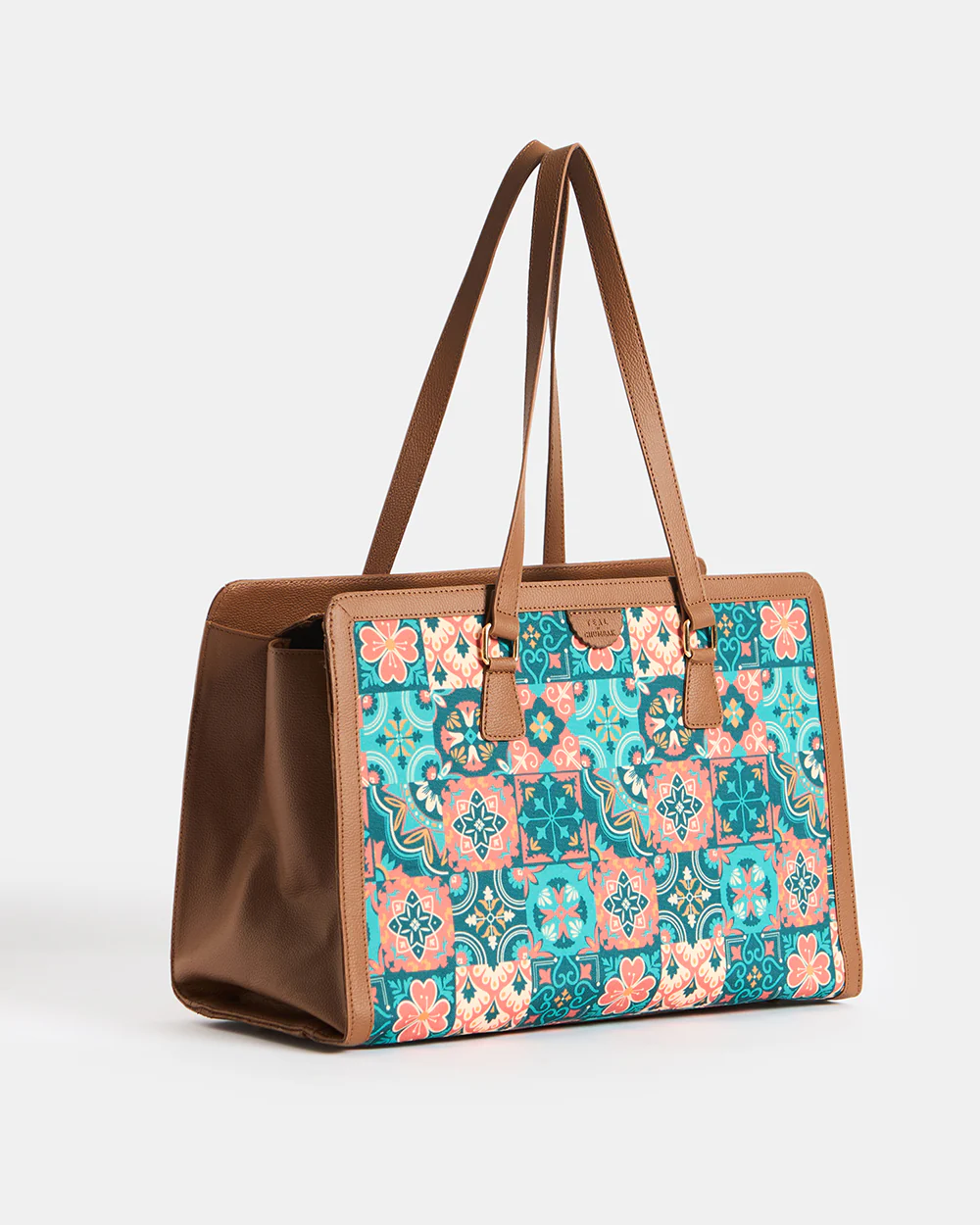 Teal by Chumbak | Moroccan Tiles Office Tote - Image 7