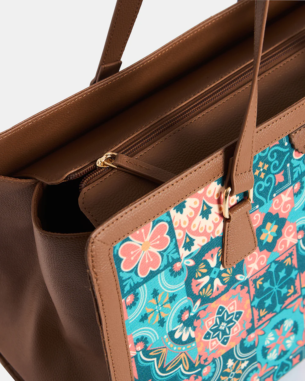 Teal by Chumbak | Moroccan Tiles Office Tote - Image 8
