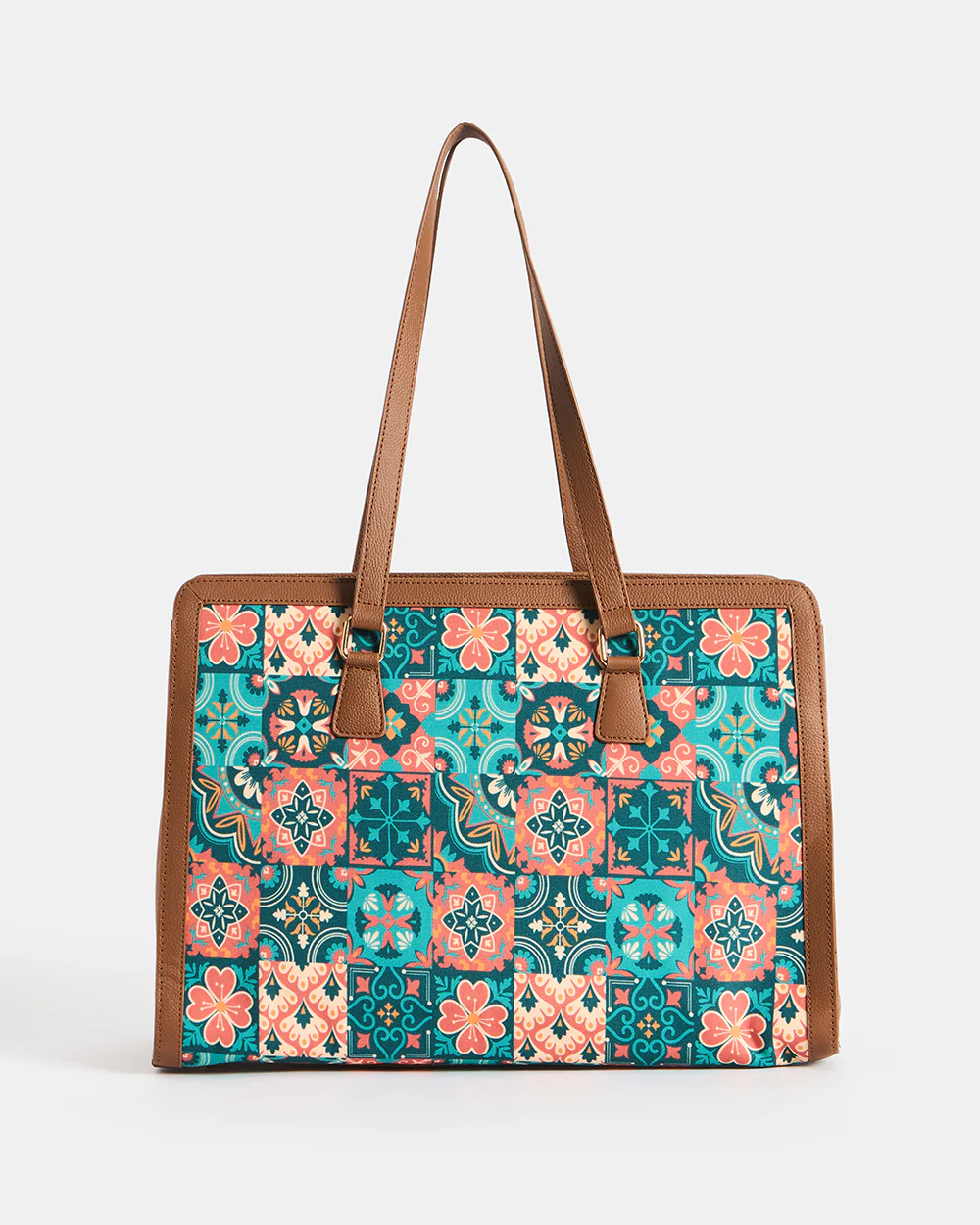 Teal by Chumbak | Moroccan Tiles Office Tote - Image 9
