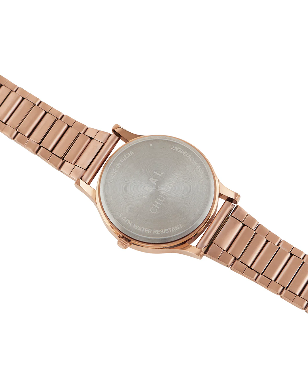 Teal By Chumbak | Ombre Green Watch - Metal Link Strap - Image 6