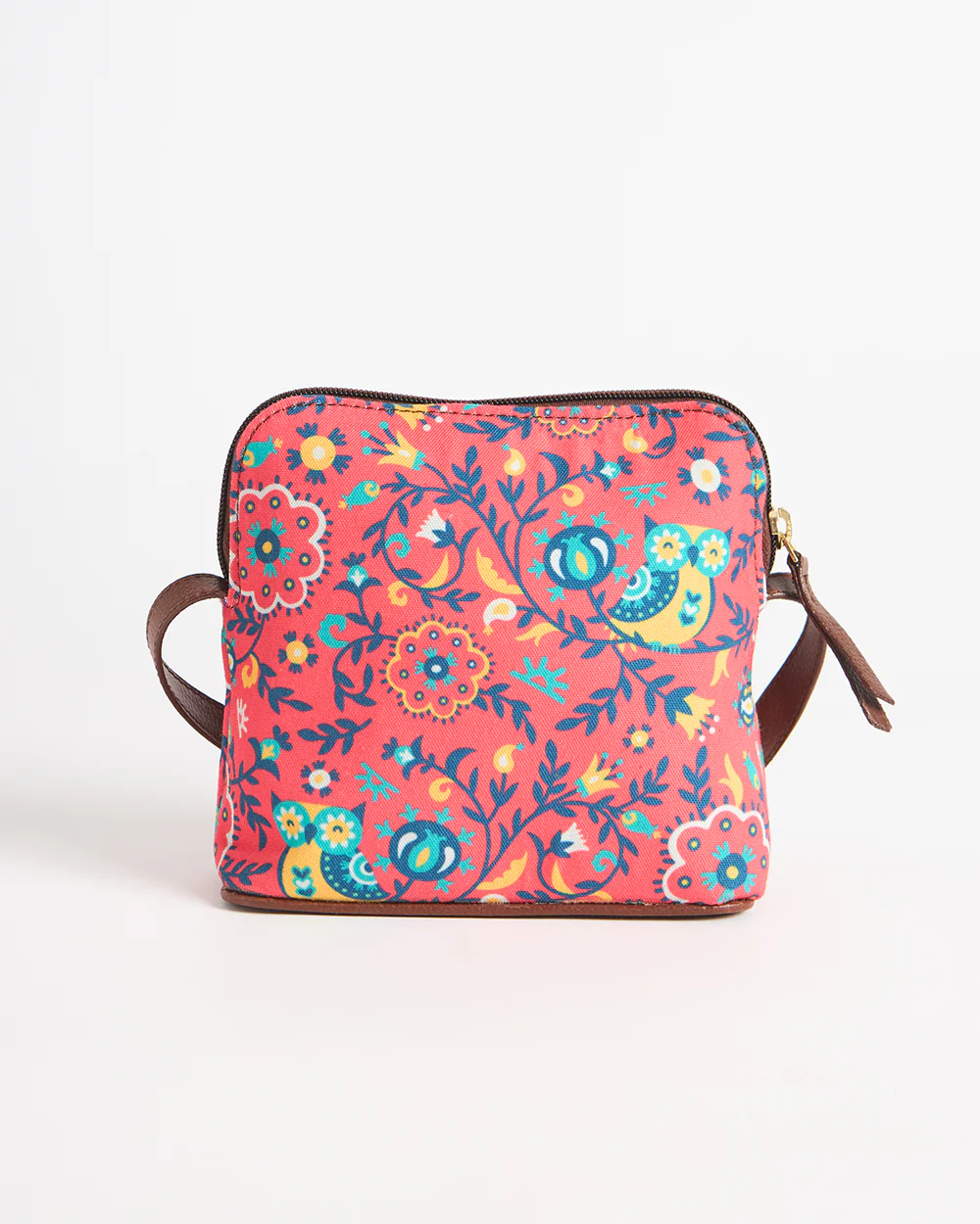 Teal By Chumbak Bukhara Blooms and Boons Sling Bag - Coral - Image 6
