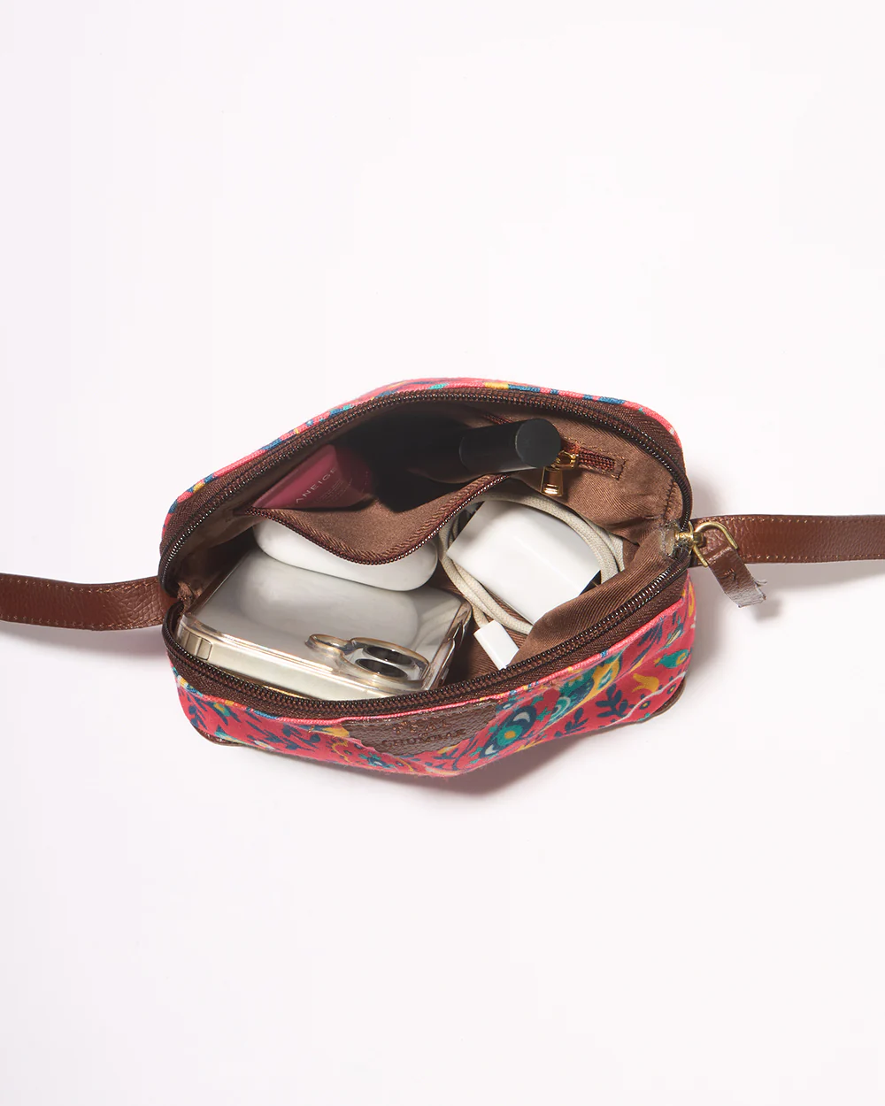 Teal By Chumbak Bukhara Blooms and Boons Sling Bag - Coral - Image 7