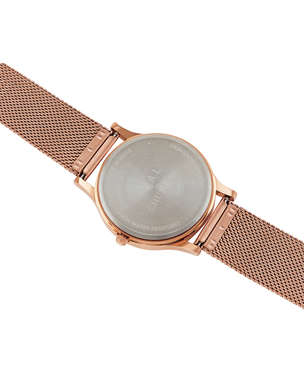 Teal by Chumbak Paisley Watch,Stainless Steel Mesh Strap - Image 6