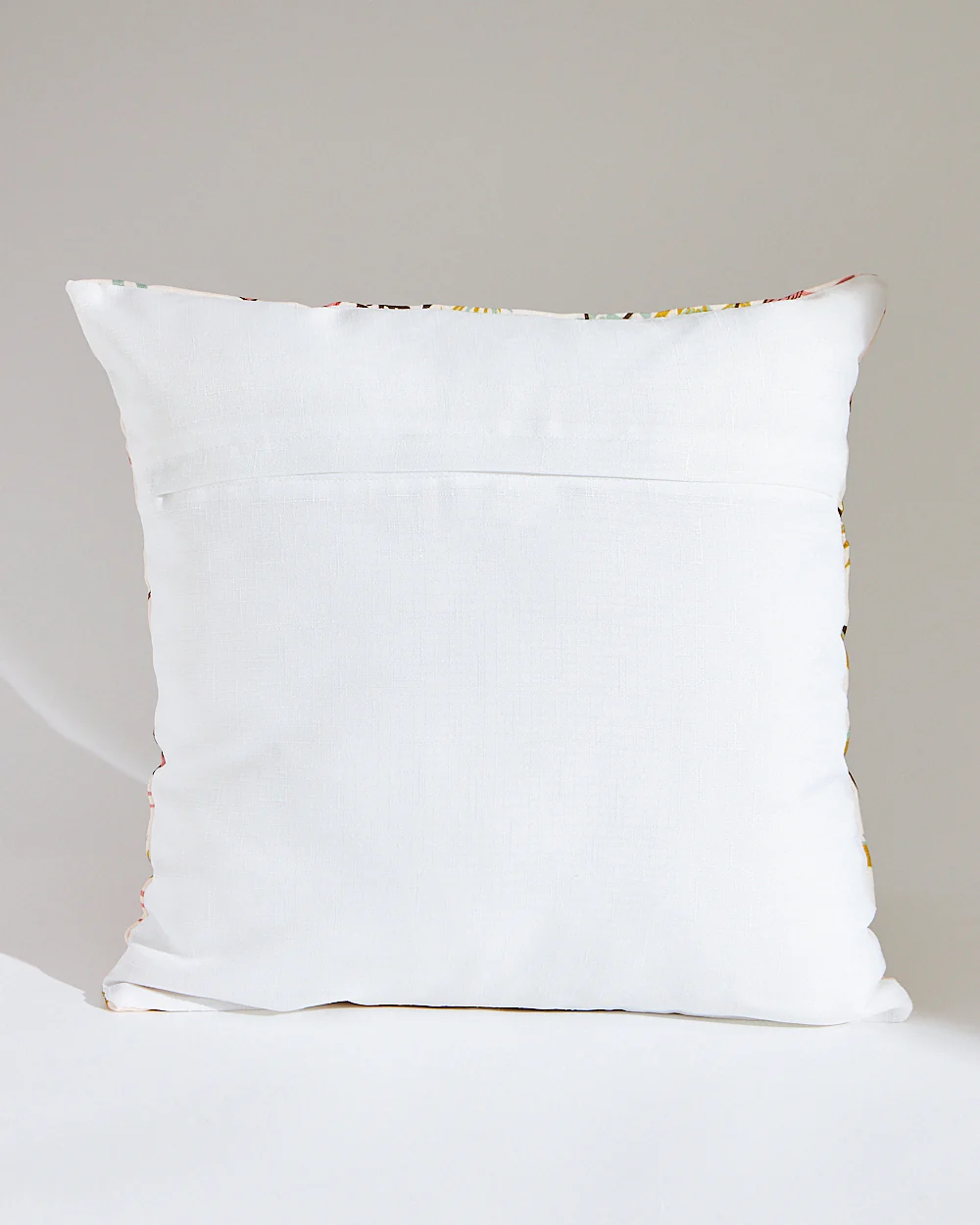 Teal by Chumbak | Peachy Crane 16" Cushion Covers, Set of 5 - Image 4