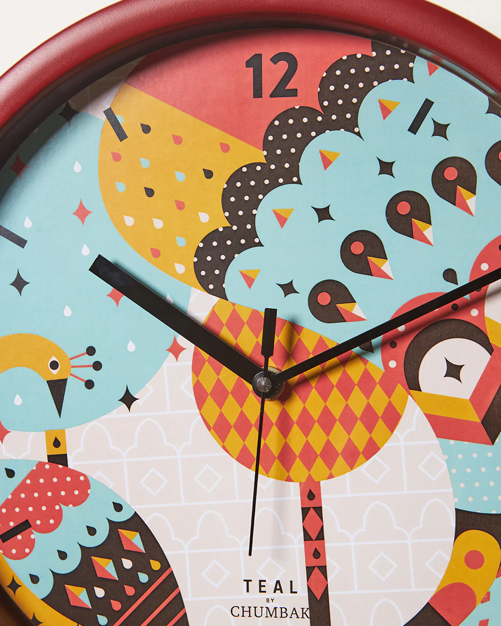 Teal by Chumbak |Peacock Pride Wall Clock | 11 inch - Image 6