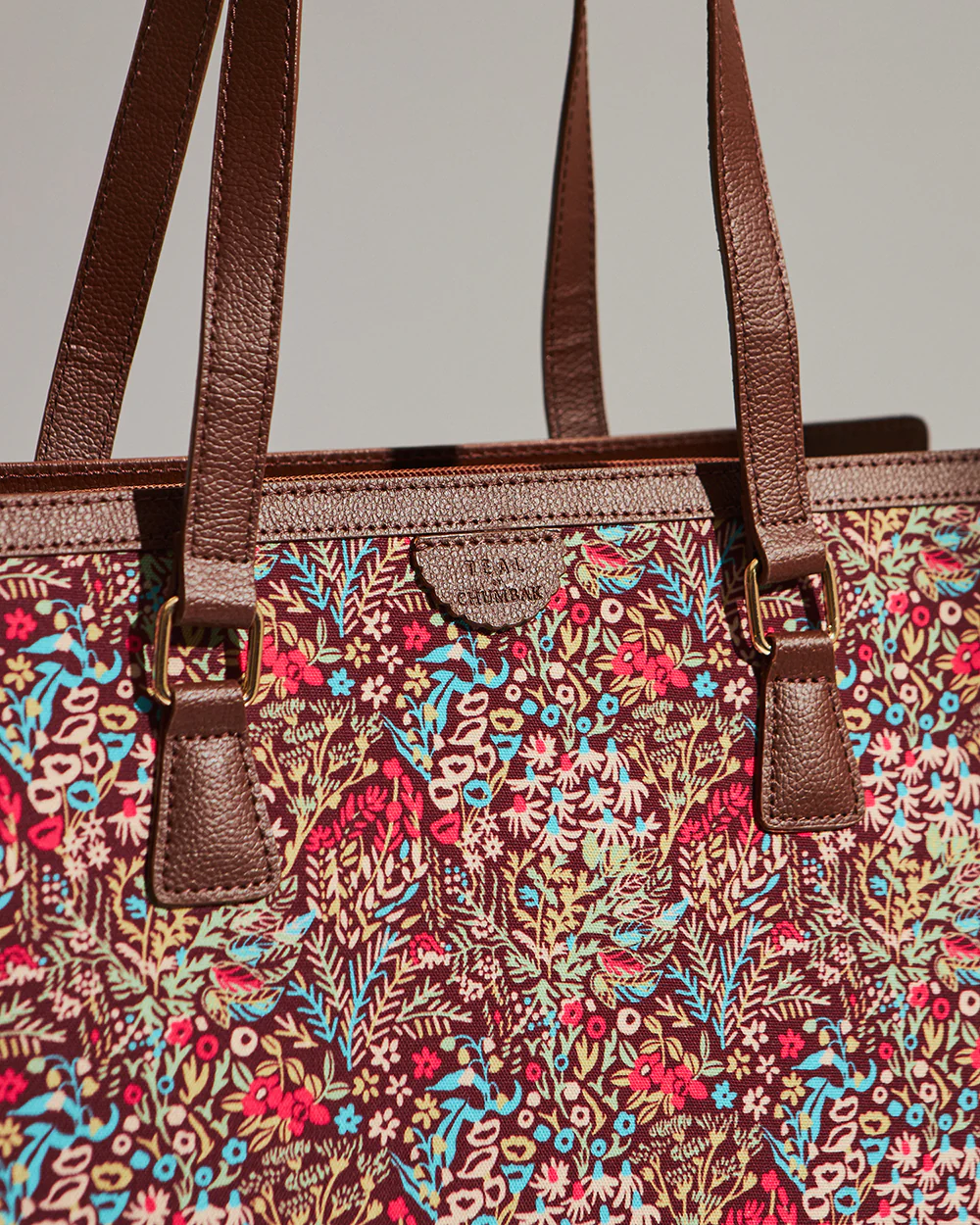 Teal by Chumbak Rainforest Office Tote - Image 5