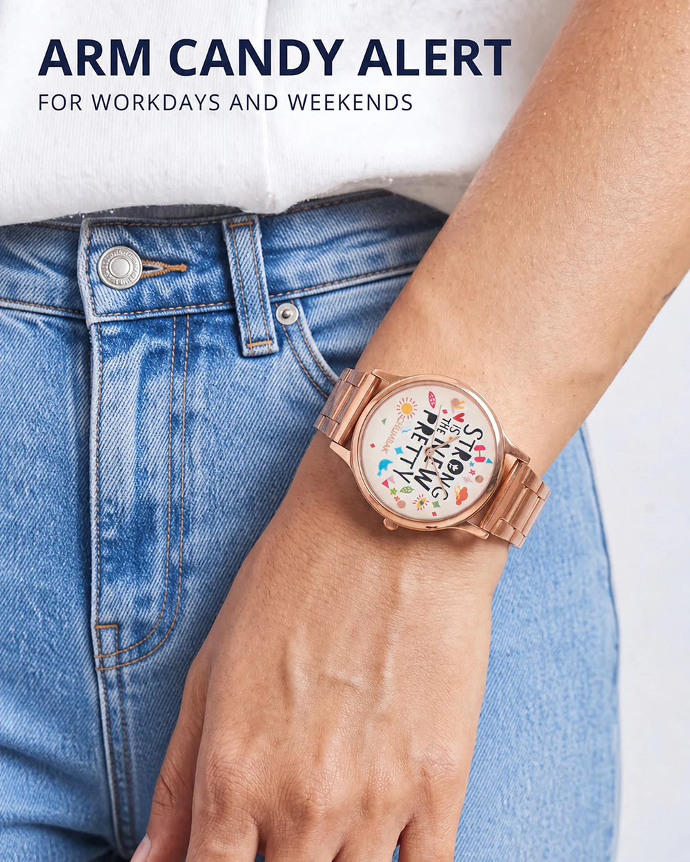TEAL by Chumbak Strong is the new pretty Watch,Metal link Strap - Image 8