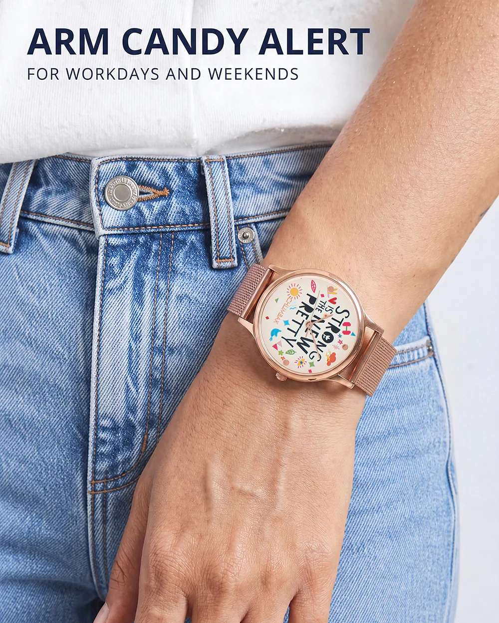 TEAL by Chumbak Strong is the new pretty Watch,Metal Mesh Strap - Image 8
