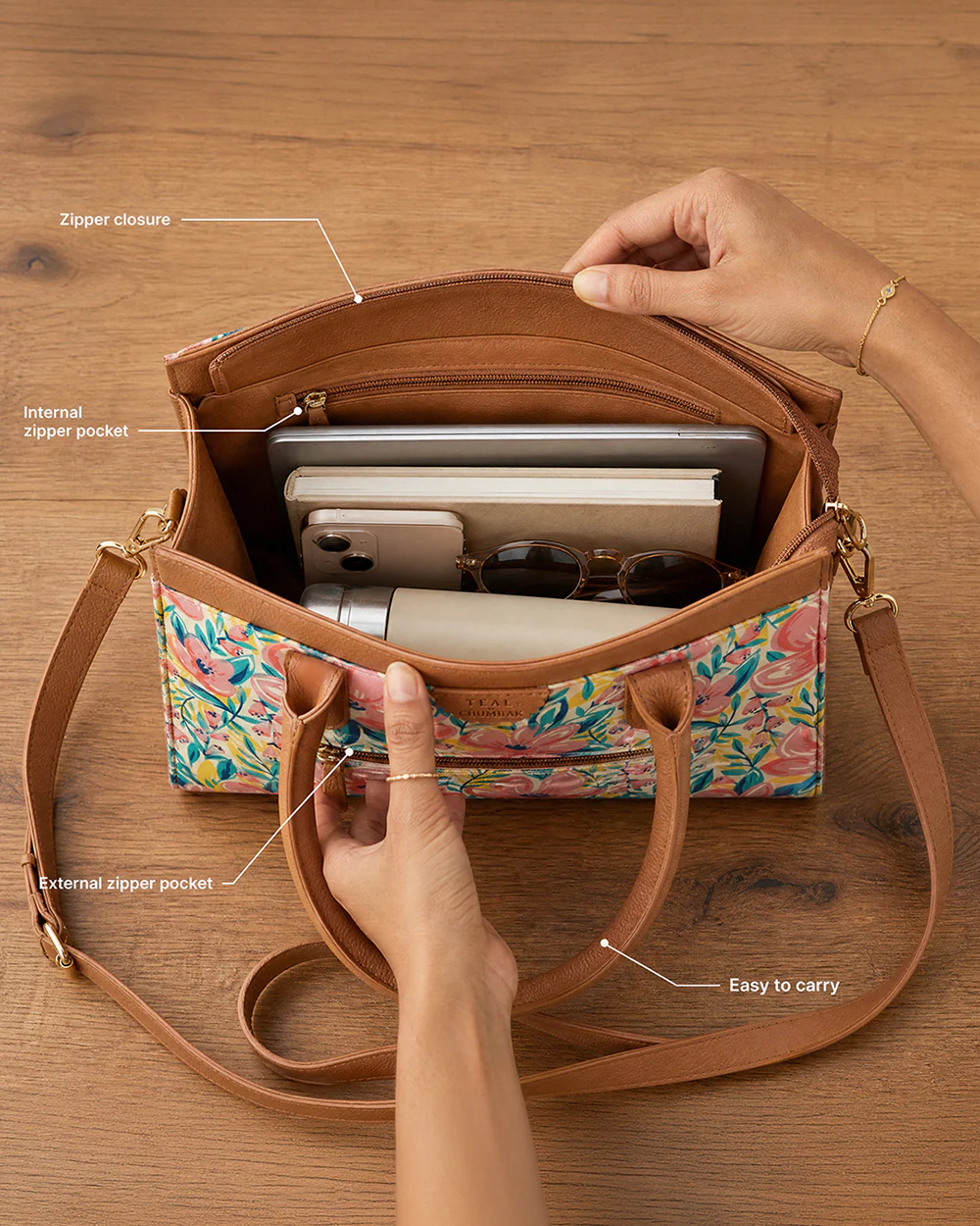 Teal by Chumbak Sunshine State Hand Bag - Image 5