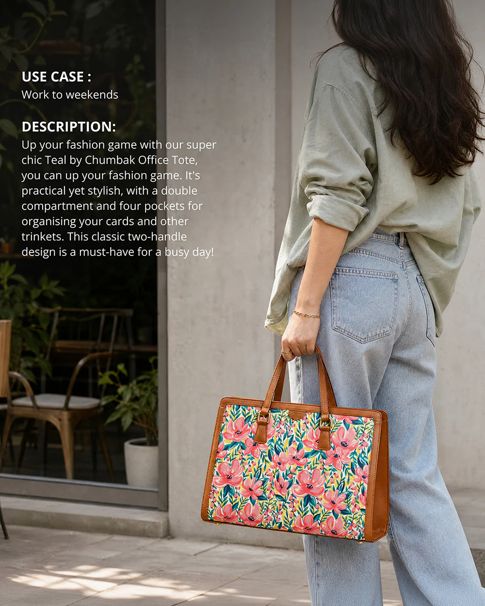 Teal by Chumbak Sunshine State Office Tote - Image 3