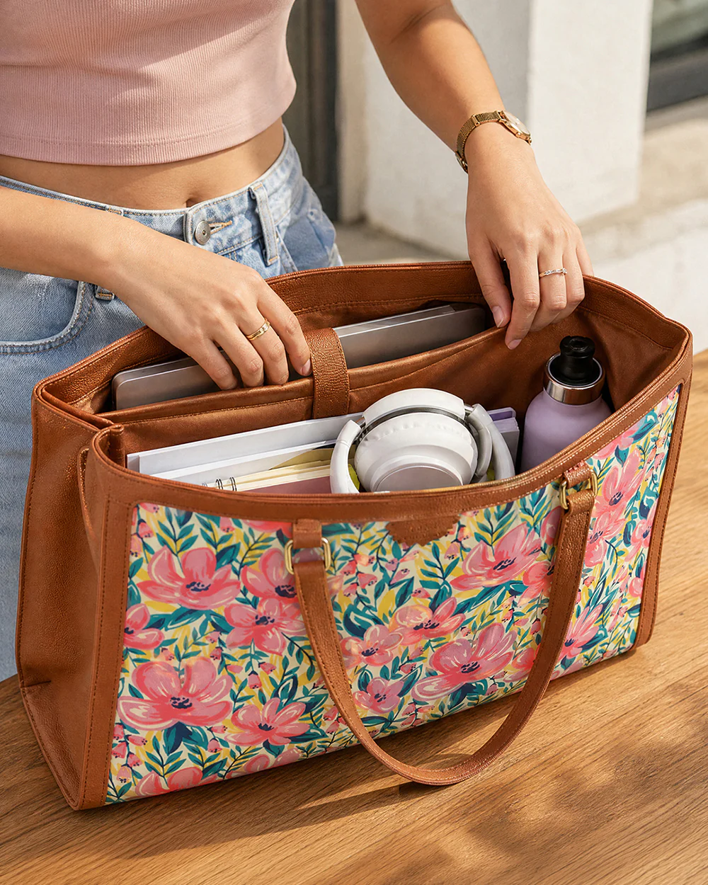 Teal by Chumbak Sunshine State Office Tote - Image 7