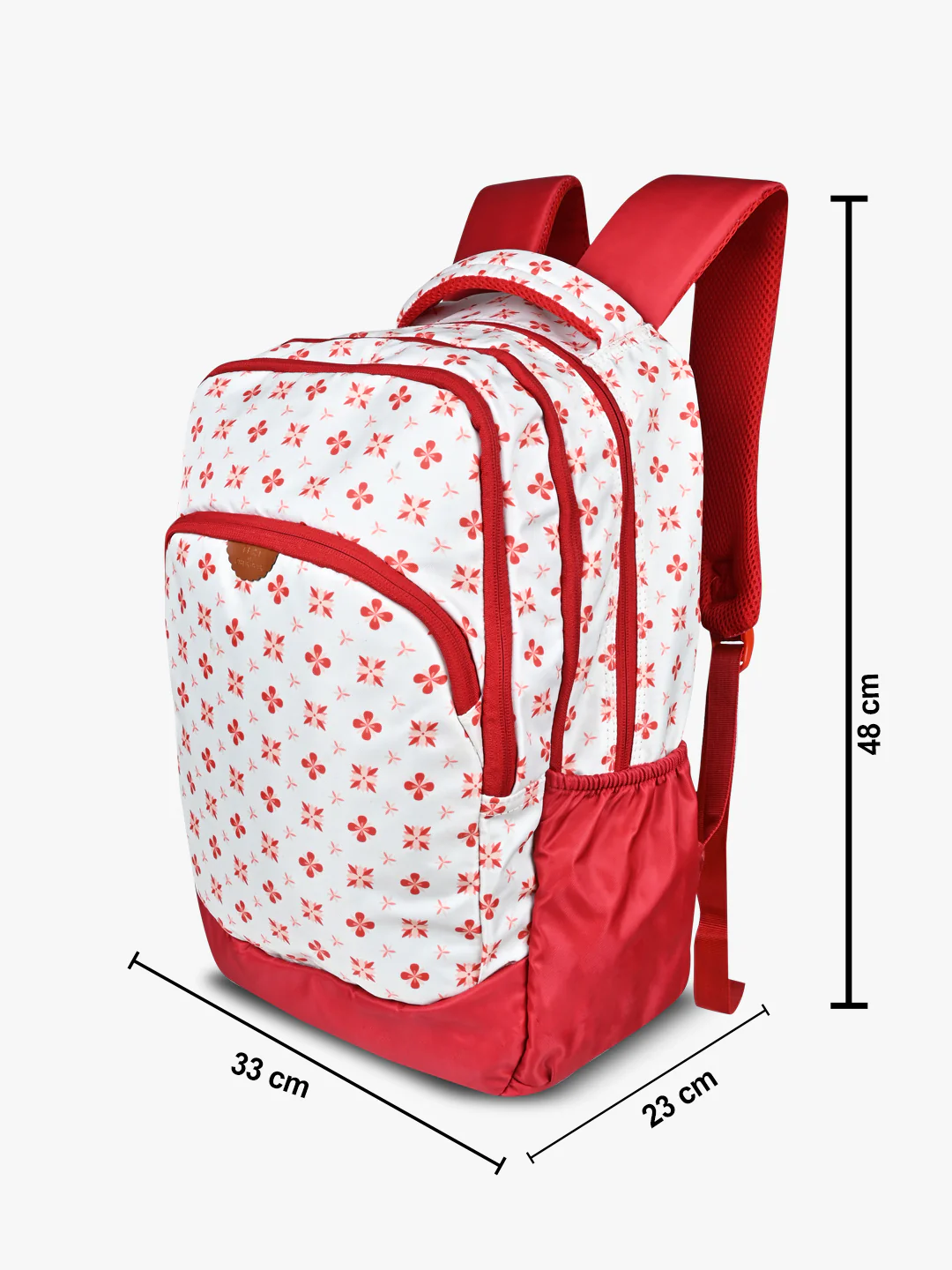 TEAL BY CHUMBAK Unisex Laptop Backpack | Red - Image 4