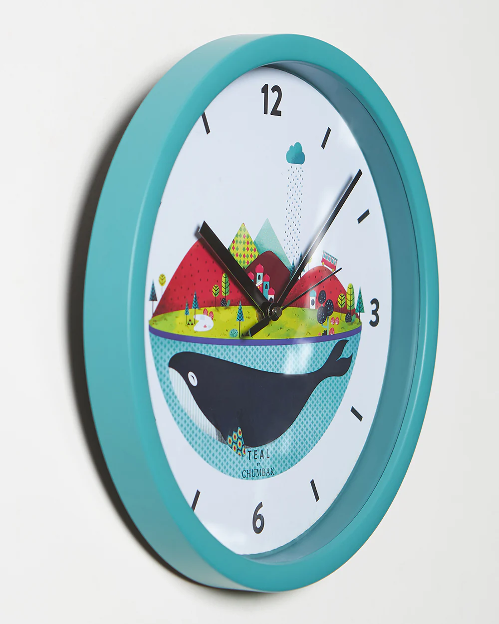 Teal by Chumbak Wall Clocks | 11 inch| Silent Sweep movement - Image 48