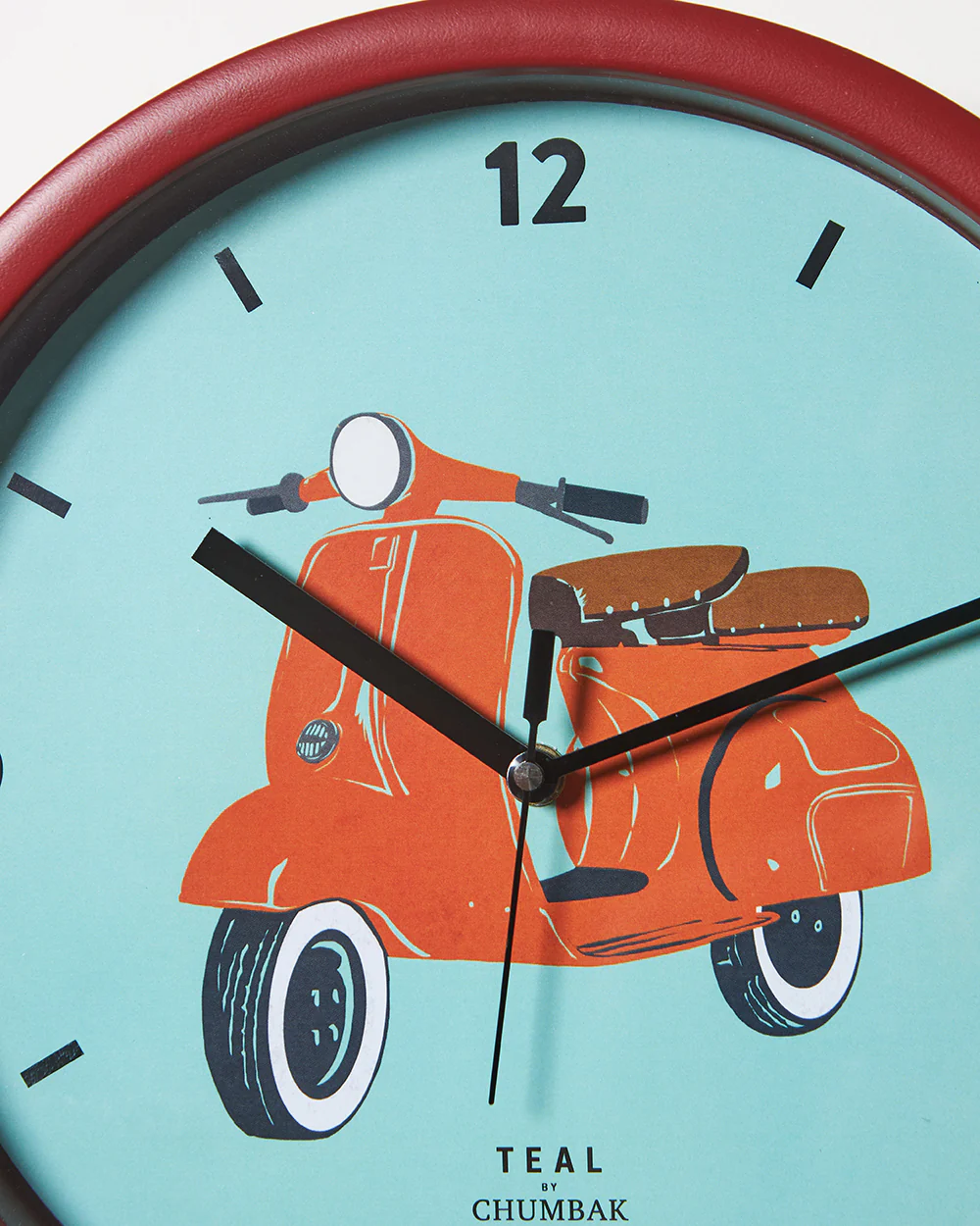 Teal by Chumbak Wall Clocks | 11 inch| Silent Sweep movement - Image 5