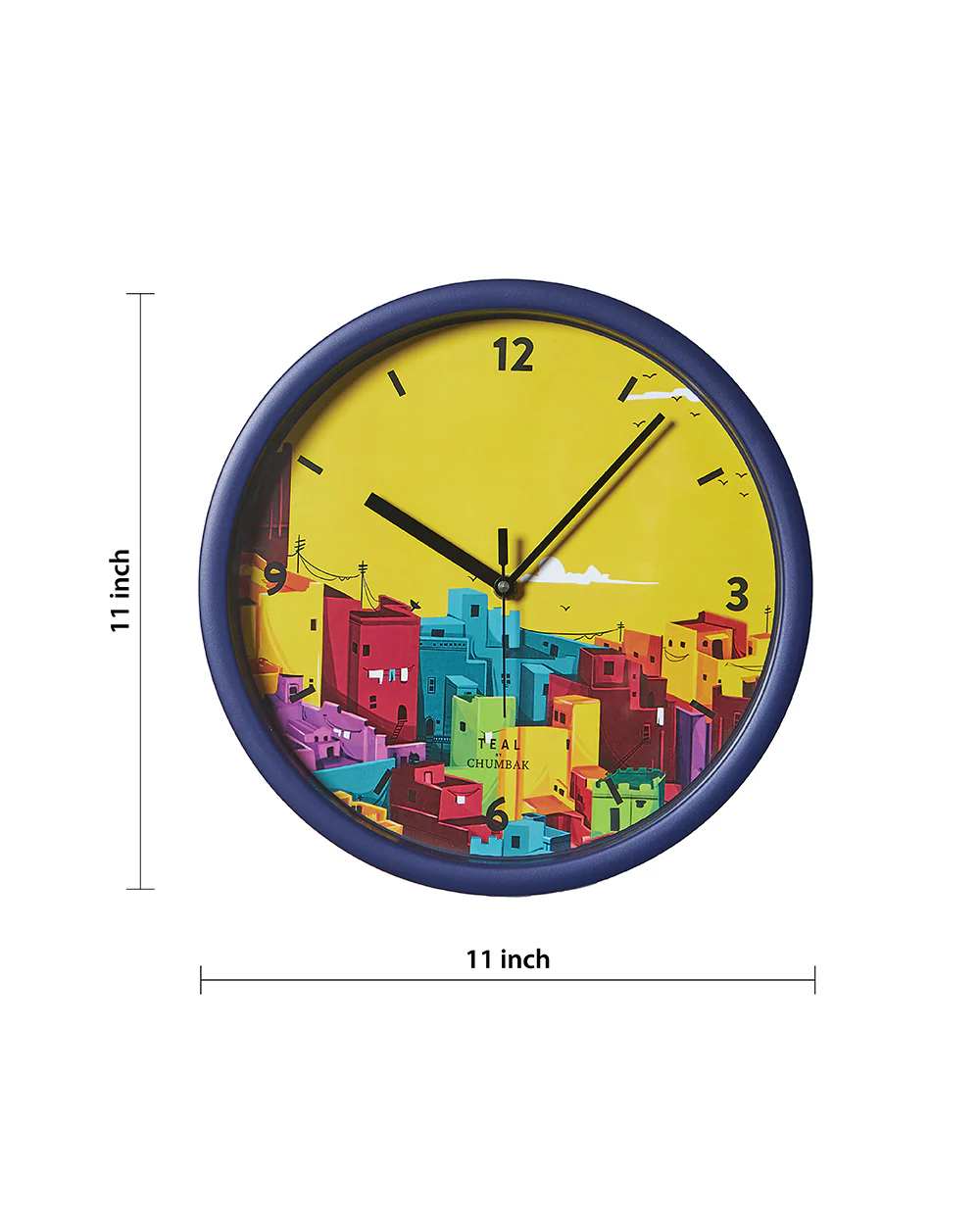 Teal by Chumbak Wall Clocks | 11 inch| Silent Sweep movement - Image 88