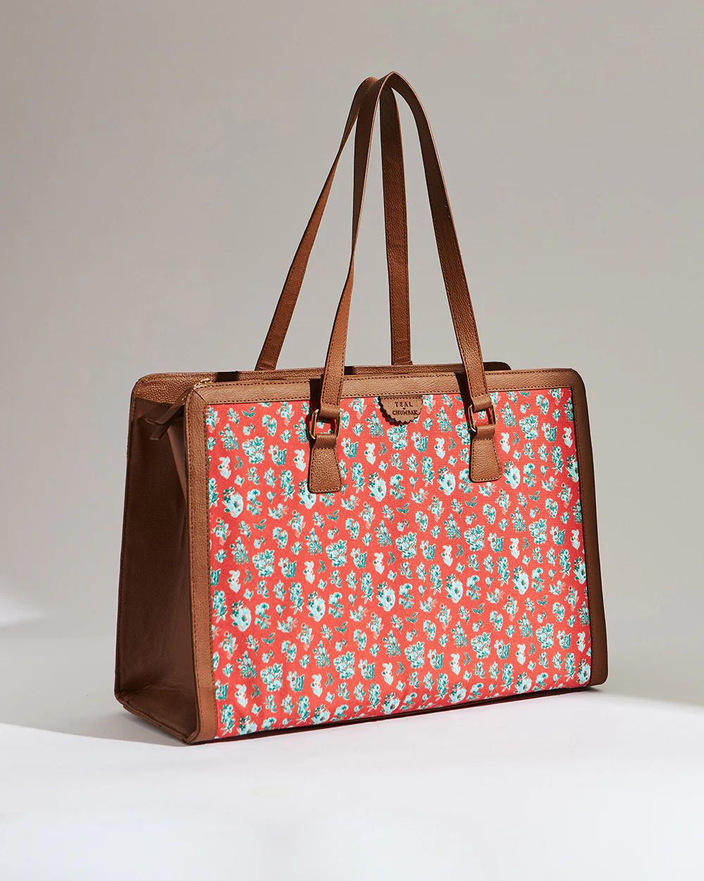 Teal by Chumbak Wildflower Office Tote - Image 4