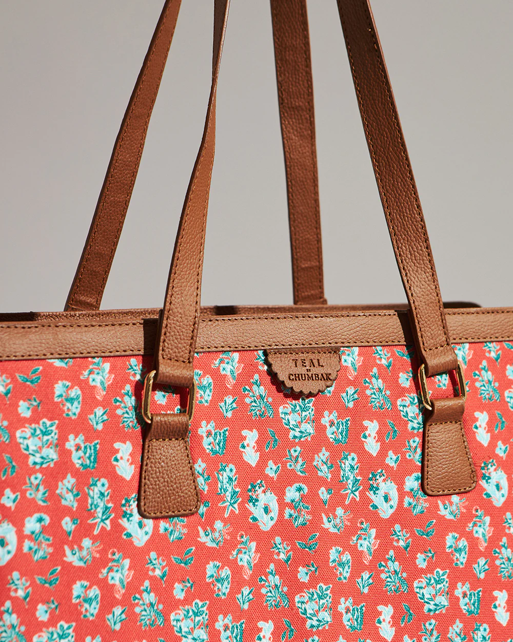 Teal by Chumbak Wildflower Office Tote - Image 5