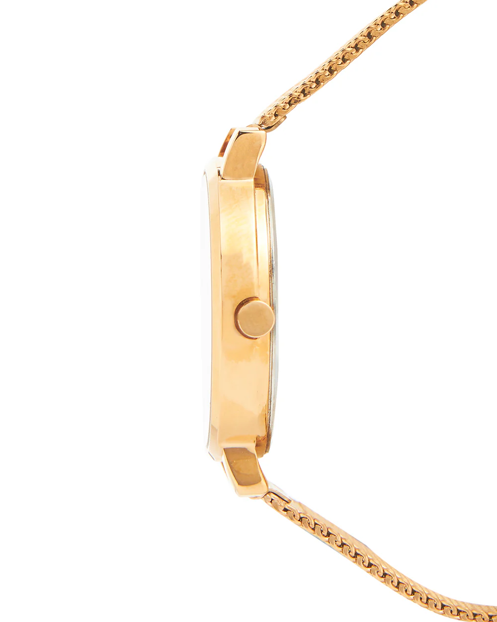 Teal by Chumbak Wildflower Watch Metal | Mesh Strap - Rose Gold - Image 4