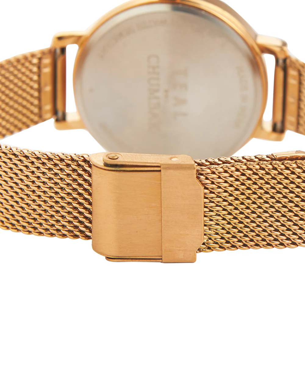 Teal by Chumbak Wildflower Watch Metal | Mesh Strap - Rose Gold - Image 6