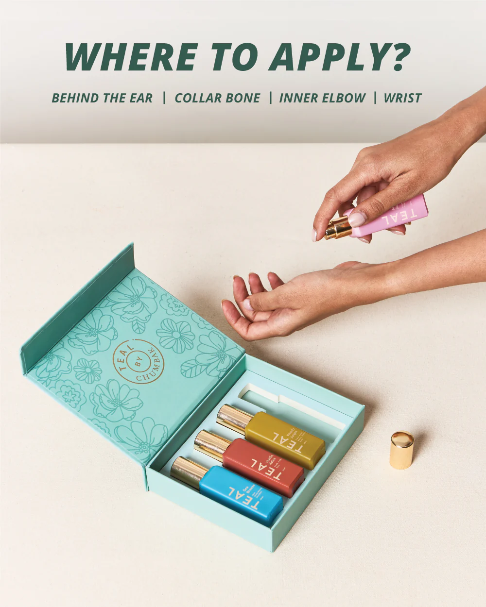 Teal by Chumbak | Wonderland Perfume Gift, Set of 4 - Image 4
